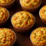 Delicious Savory Moong Egg Muffins served on a plate