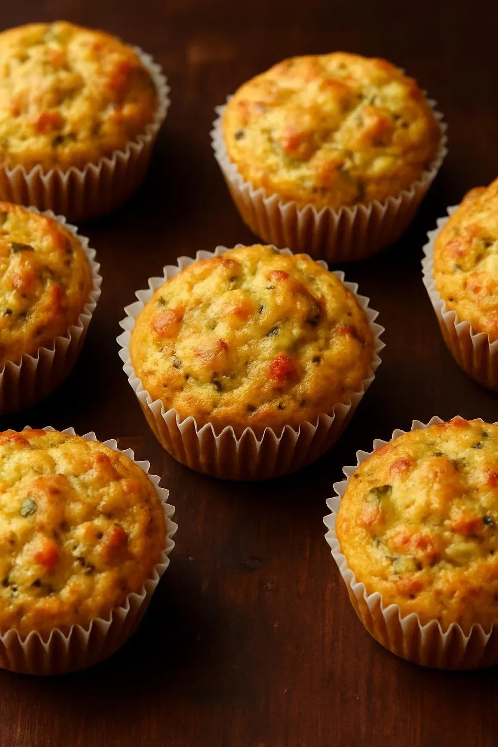 Delicious Savory Moong Egg Muffins served on a plate