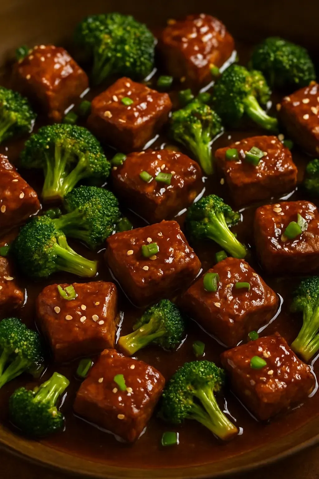 Sheet pan beef and broccoli ready to serve in 15 minutes.