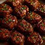 Delicious Cajun garlic steak bites served on a platter