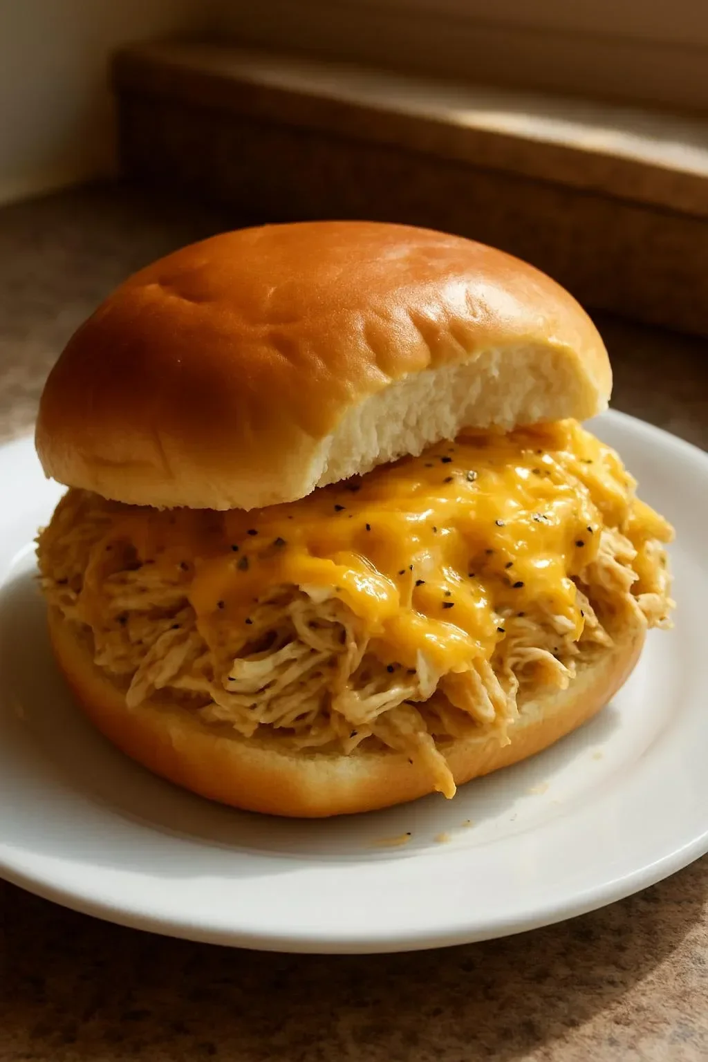 Cheesy dynamite chicken buns filled with spicy chicken and melted cheese