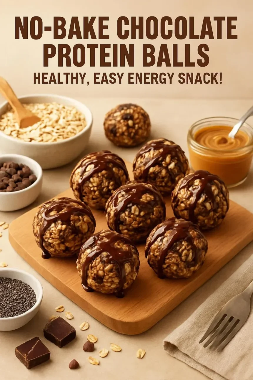 Delicious and nutritious Chocolate Protein Balls for a healthy snack option