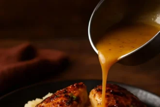 Cilantro Lime Roasted Chicken served with creamy mashed potatoes and rich pan gravy.