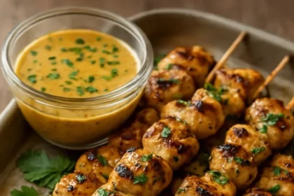 Delicious Cowboy Chicken Skewers grilled to perfection.