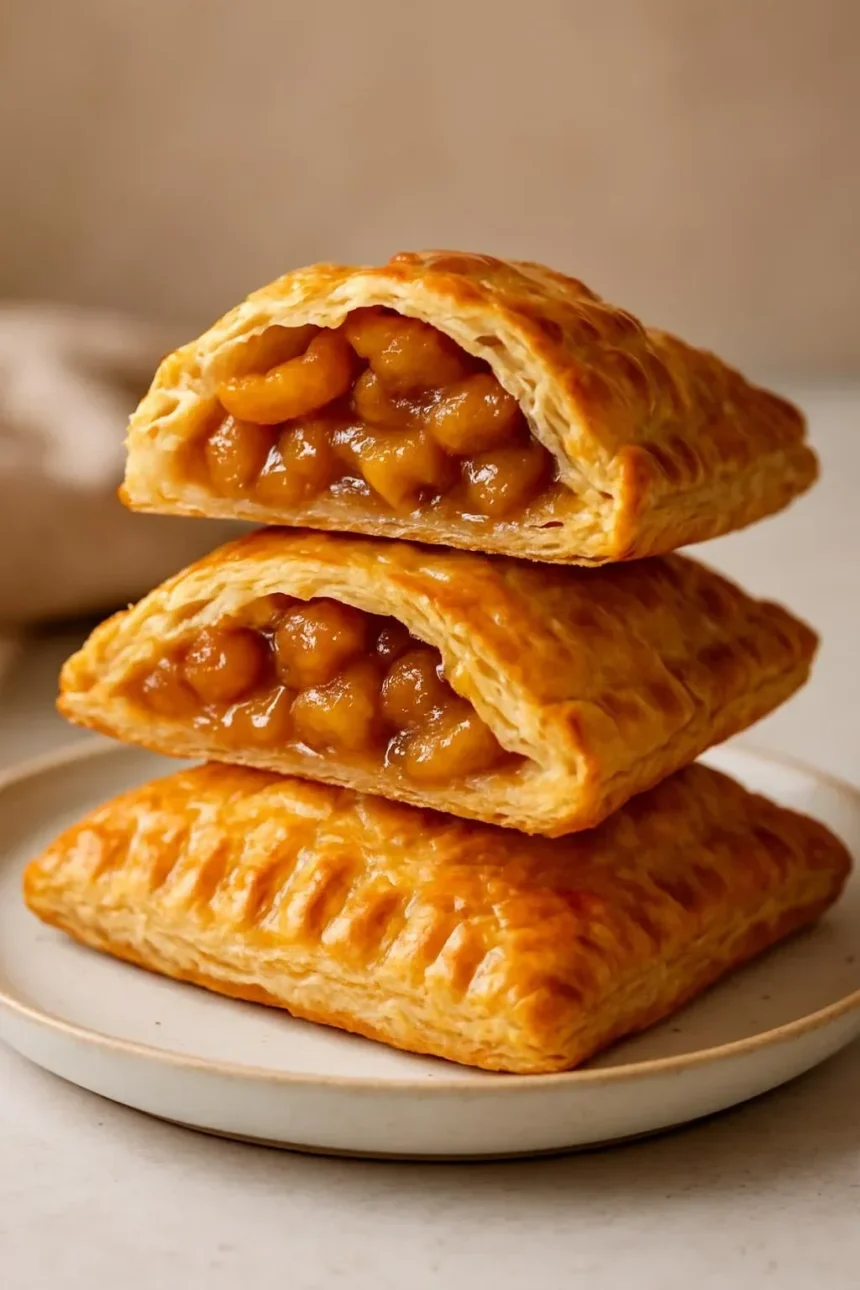 Dried-apple hand pies baked to golden perfection with flaky crust
