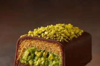 Premium Dubai Chocolate Bar showcasing rich flavors and exquisite design.