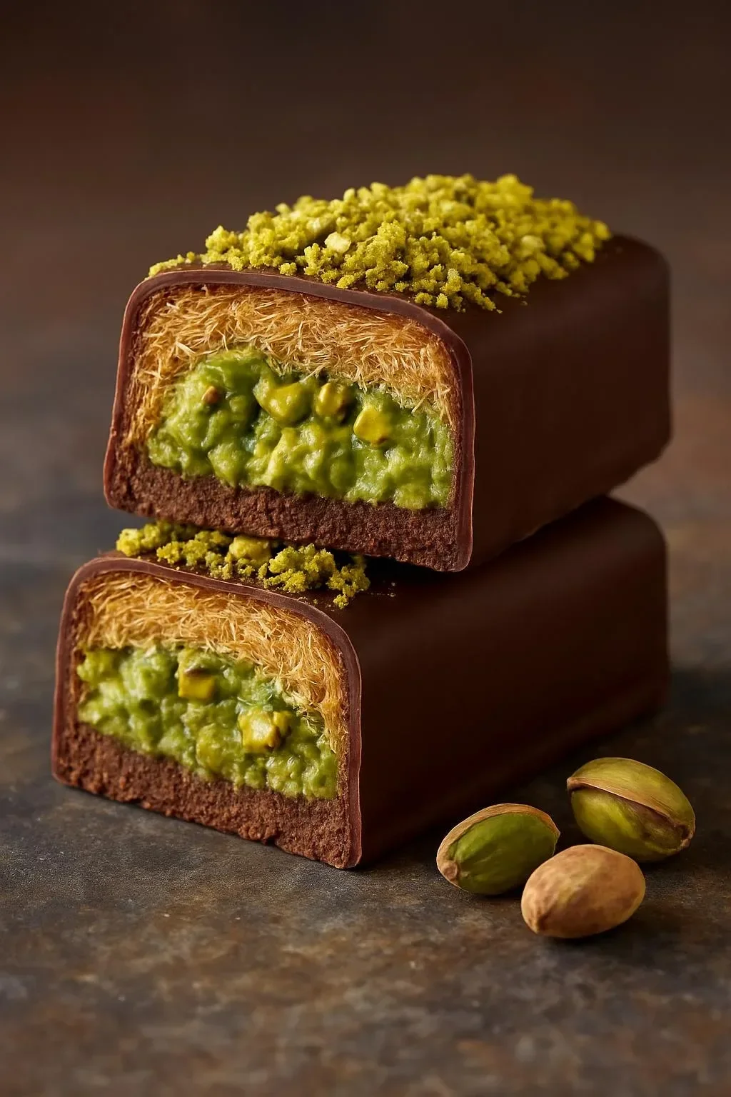 Premium Dubai Chocolate Bar showcasing rich flavors and exquisite design.