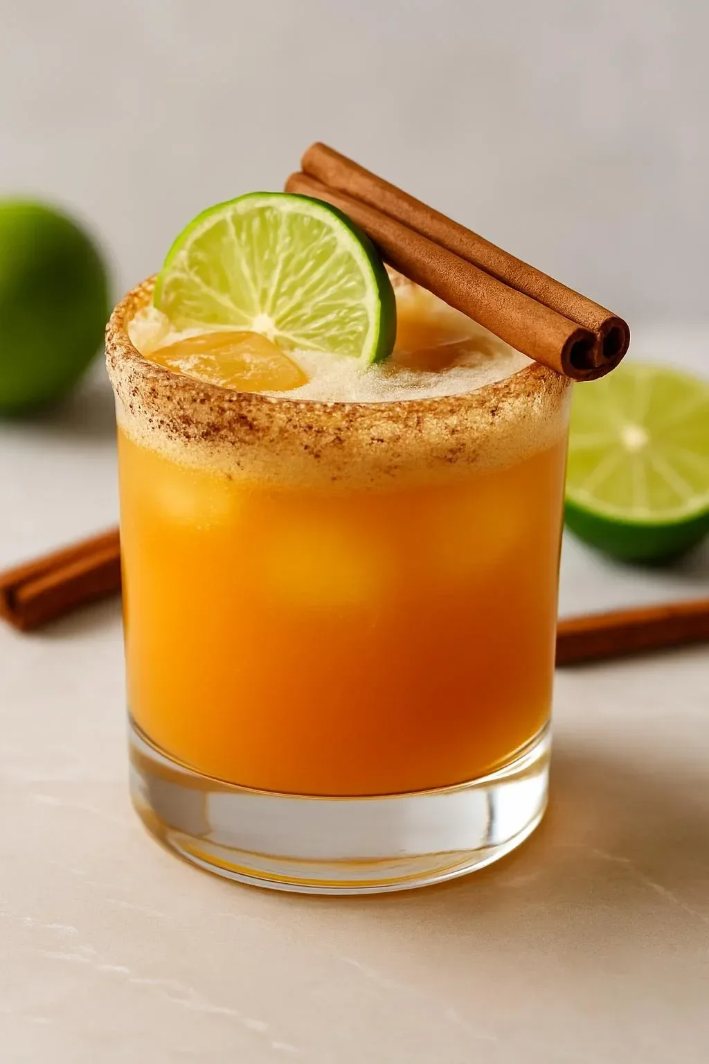 Haunted Pumpkin Patch Margarita with spooky garnish