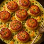 Pan-seared scallops with lemon-garlic caper butter sauce on a plate