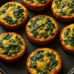 Delicious spinach ricotta bites served on a platter