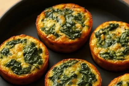 Delicious spinach ricotta bites served on a platter