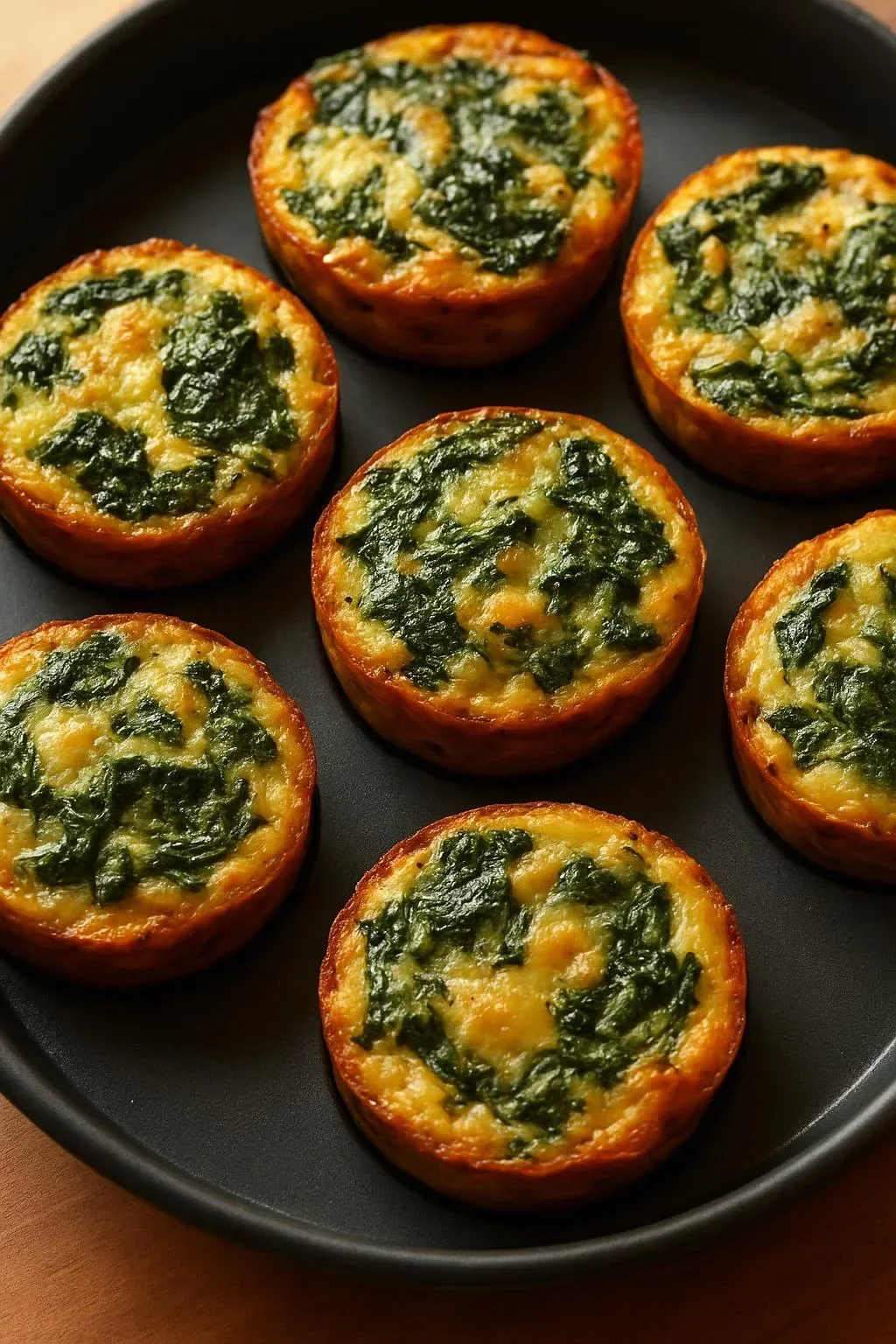 Delicious spinach ricotta bites served on a platter