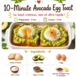 A delicious avocado egg toast topped with fresh ingredients on a plate.