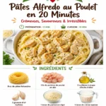 20-Minute Creamy Chicken Alfredo dish served in a bowl with parsley garnish